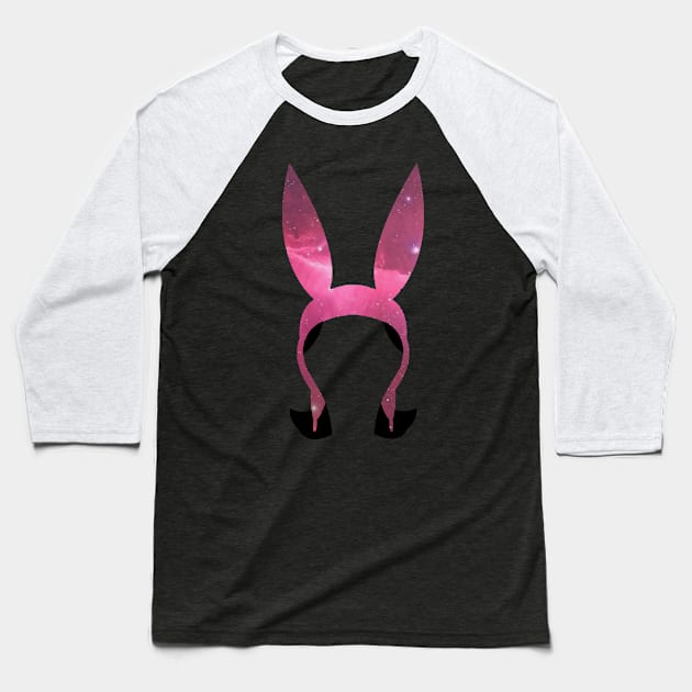 Cosmic Bunny Ears Baseball T-Shirt by ForrestFire